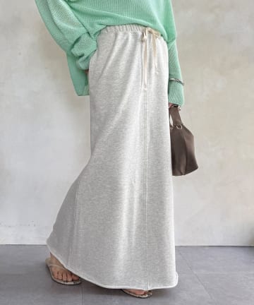 DOUDOU(ドゥドゥ) 裏毛ロングスカート