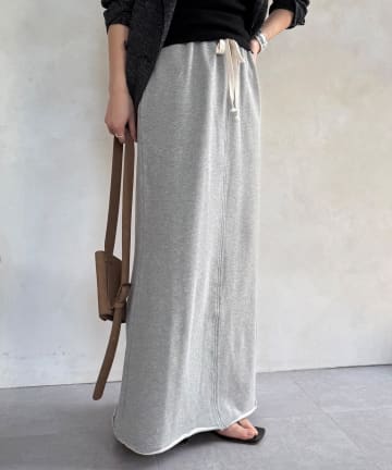 DOUDOU(ドゥドゥ) 裏毛ロングスカート