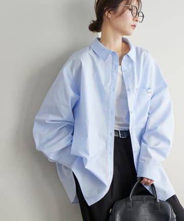 DISCOAT(ディスコート) 【WEB限定】プレート付オーバーシャツ