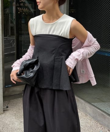 OUTLET(アウトレット) 【CAPRICIEUX LE'MAGE】インナーSETペプラムビスチェ