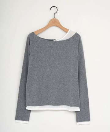 DISCOAT(ディスコート) 【SS先行予約/umm.】レイヤード風プルオーバー