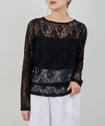 SHENERY(シーナリー) レースプルオーバー