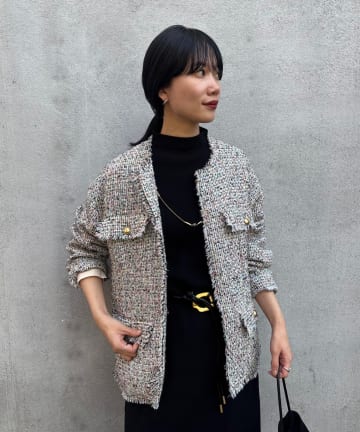 SHENERY(シーナリー) 【インフルエンサー＠akane_nagataコラボ】ツイードジャケット