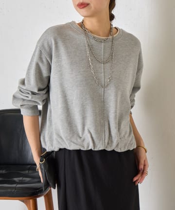 Jena　espace merveilleux(ジェナ　エスパスメルヴェイユ) 裾バルーンプルオーバー