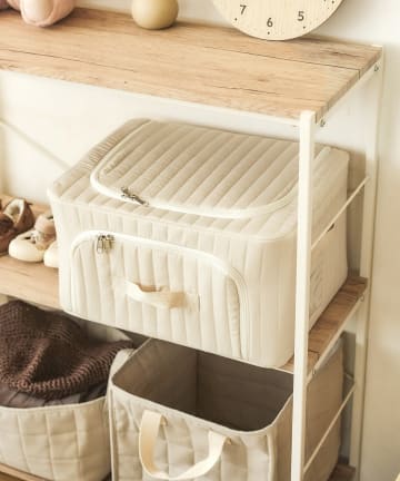 salut!(サリュ) 《WEB限定再入荷》キルトストレージボックス