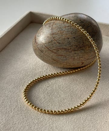 ear PAPILLONNER(イア パピヨネ) 《スターリングシルバー/ゴールドメッキ使用》ナバホパール3×40ネックレス