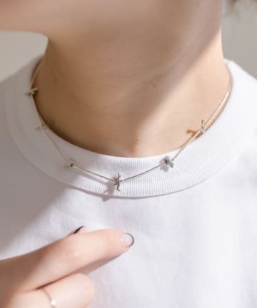 ear PAPILLONNER(イア パピヨネ) 《スターリングシルバー使用》フェティッシュショートネックレス