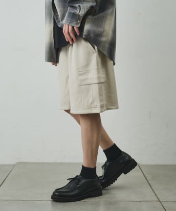 COLONY 2139(コロニー トゥーワンスリーナイン) シンセティックスエードカーゴショーツ