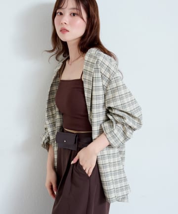 OUTLET(アウトレット) 【Kastane】チェックシャツジャケット