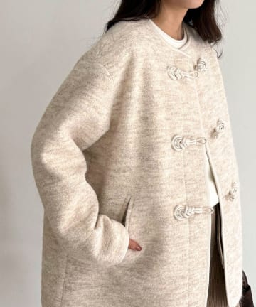 FREDY & GLOSTER(フレディ アンド グロスター) 圧縮ニットチャイナコート