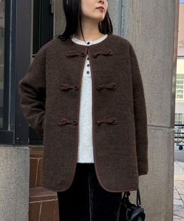 FREDY & GLOSTER(フレディ アンド グロスター) 圧縮ニットチャイナコート