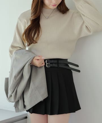 NICE CLAUP / OLIVE des OLIVE OUTLET(ナイスクラップ  / オリーブ デ オリーブ アウトレット) 【RMAF】ラメリブニット