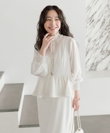 La boutique BonBon(ラブティックボンボン) ペプラムジャンドレ