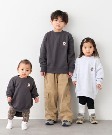 CIAOPANIC TYPY(チャオパニックティピー) 【KIDS】《ジュニアサイズあり》DOG刺繍スウェットOSORO/WEB限定カラーあり
