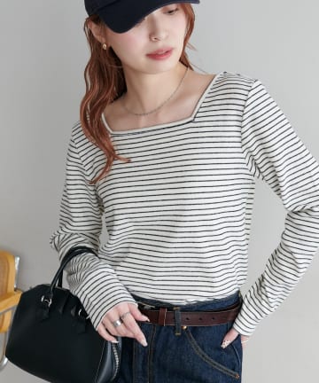 DISCOAT(ディスコート) 【SS先行予約/WEB限定】起毛前後2WAYネックプルオーバー