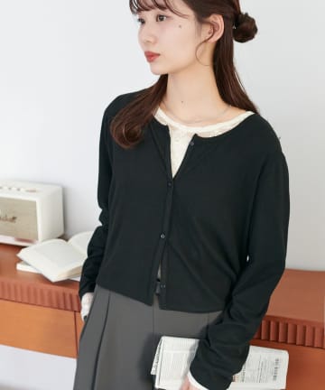 DISCOAT(ディスコート) 【7色展開!/WEB限定】起毛前後2WAYカーデ