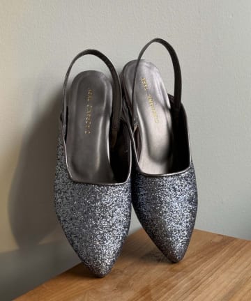 OUTLET(アウトレット) 【CIAOPANIC TYPY】グリッターフラットミュール