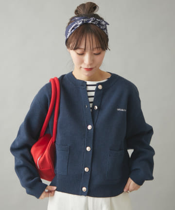 OUTLET(アウトレット) 【CIAOPANIC TYPY】金ボタンカーディガン