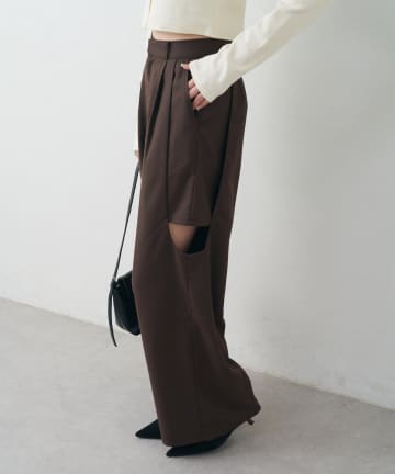 OUTLET(アウトレット) 【mystic】[mline]カットアウト スラックス