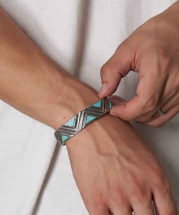 OUTLET(アウトレット) 【Ciaopanic】トライアングルカットターコイズバングル