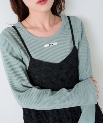 OUTLET(アウトレット) 【Kastane】ニットタグロンTEE