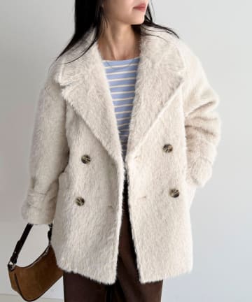 FREDY & GLOSTER(フレディ アンド グロスター) 【GEVACO/ゲバコ】別注シャギーPコート