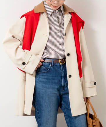 NOLLEY'S(ノーリーズ) ウォッシャブルトリプルクロス3WAYステンカラーコート