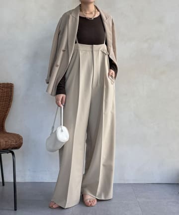 DOUDOU(ドゥドゥ) 【WEB限定】ハイウエストサロペット