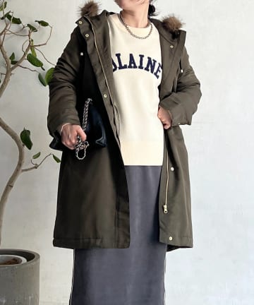 Croisiere(クロジエール) ファー取外しコート