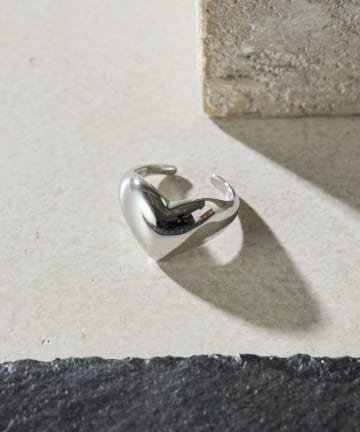 COLLAGE GALLARDAGALANTE(コラージュ ガリャルダガランテ) 【Sivelle./シヴェル】ステンレスカーブハートリング