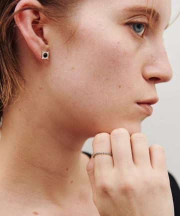 COLLAGE GALLARDAGALANTE(コラージュ ガリャルダガランテ) 【Sivelle./シヴェル】Silver925 オニキスレースピアス