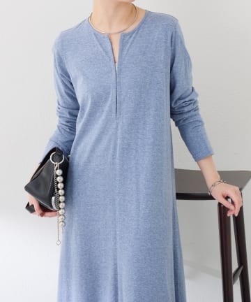 COLLAGE GALLARDAGALANTE(コラージュ ガリャルダガランテ) 【楽チンワンピ】ネップ調カットワンピース