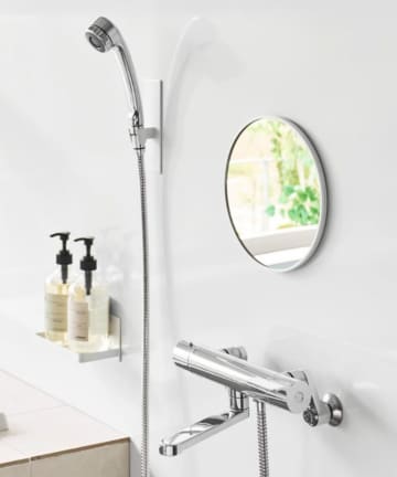 BIRTHDAY BAR(バースデイバー) 【tower タワー】マグネットバスルームミラー タワー 丸型 23cm