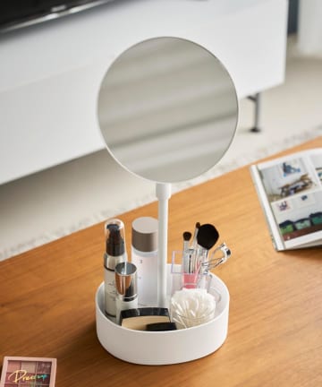 BIRTHDAY BAR(バースデイバー) 【tower タワー】高さと角度が調節できる収納付きスタンドミラー