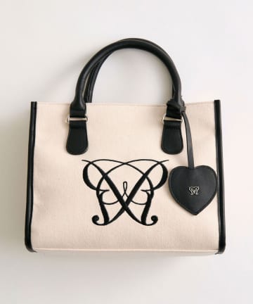 OLIVE des OLIVE(オリーブ デ オリーブ) Aimerianejoieハートミラーチャーム付きミニトート