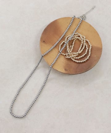 FREDY & GLOSTER(フレディ アンド グロスター) メタルビーズミドルネックレス