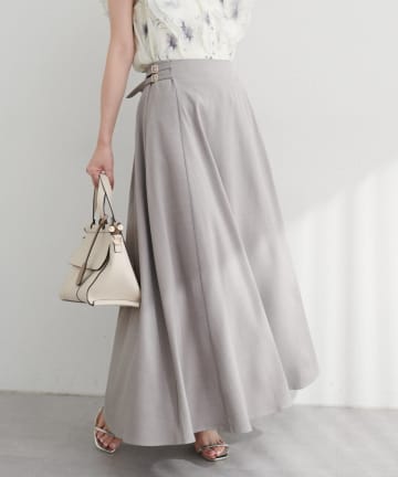 NICE CLAUP / OLIVE des OLIVE OUTLET(ナイスクラップ  / オリーブ デ オリーブ アウトレット) 【EVERY.VERY niceclaup】ハイウエストベルトフレアスカート