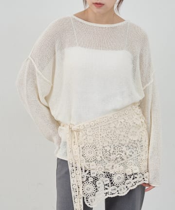 SHENERY(シーナリー) 【26SS予約】リネンオーバーニット