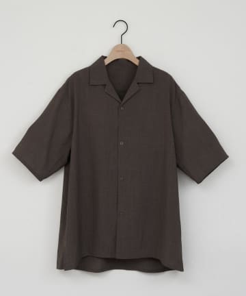 DISCOAT(ディスコート) 【Enlude】ライトテックリネンオープンカラーシャツ《ユニセックス》