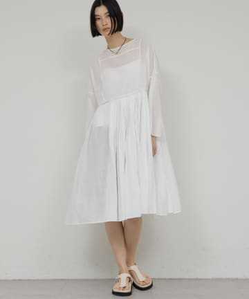 GALLARDAGALANTE(ガリャルダガランテ) 【2026SS Debut】【Dhritië】【手洗い可】タックチュニック