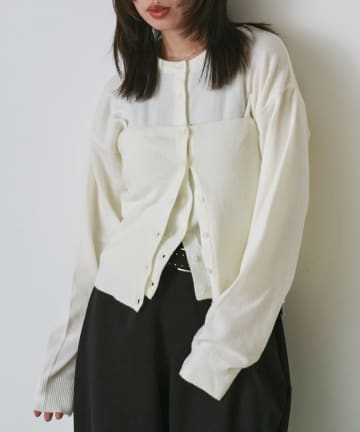 -goocy-(グーシー) ビスチェセットカーディガン