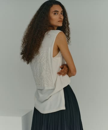 GALLARDAGALANTE(ガリャルダガランテ) 【1/1(木)12:00～予約開始】【Dhritië】レースノースリーブTee