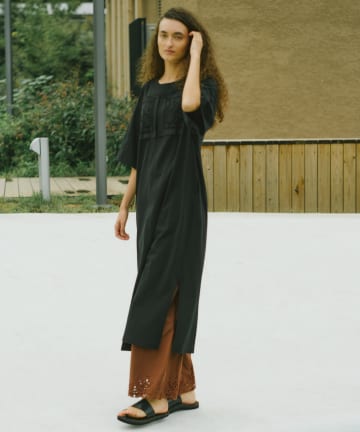 GALLARDAGALANTE(ガリャルダガランテ) 【1/1(木)12:00~予約開始】【Dhritië】レースパッチワークワンピース