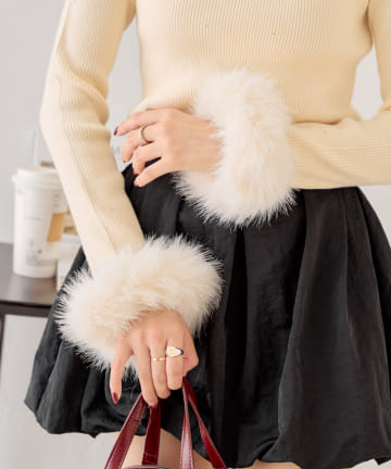 OUTLET(アウトレット) 【Chico】2wayファーシュシュセット