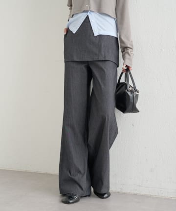 mystic(ミスティック) レイヤードロングパンツ