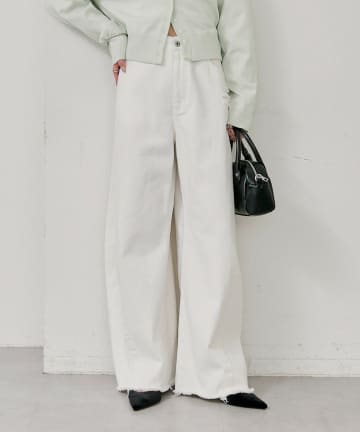 mystic(ミスティック) クラッシュカーブパンツ