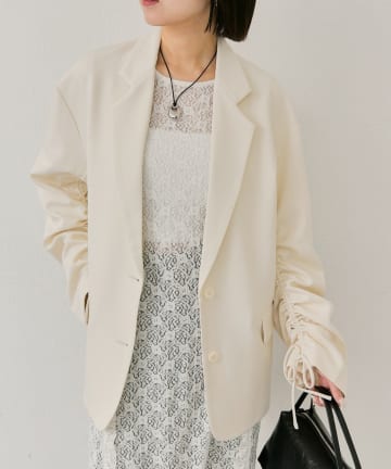 mystic(ミスティック) ドロストスリーブテーラードジャケット