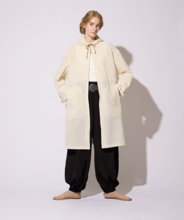 COLLAGE GALLARDAGALANTE(コラージュ ガリャルダガランテ) 【CEPIE./セピエ】メッシュフーデッドコート