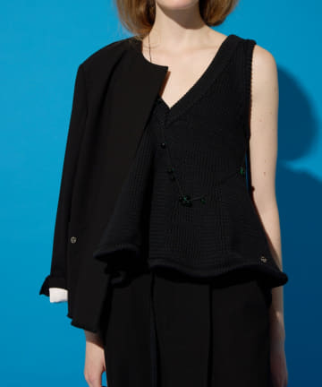 COLLAGE GALLARDAGALANTE(コラージュ ガリャルダガランテ) 【CEPIE./セピエ】ローゲージフレアニット