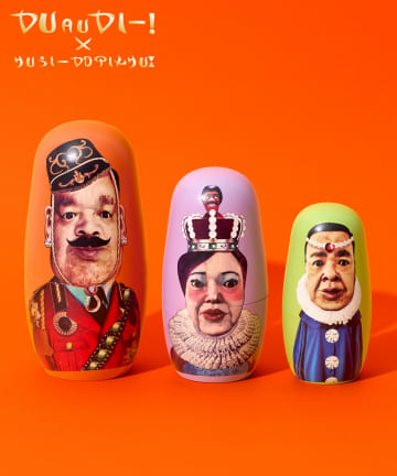 3COINS(スリーコインズ) 架空の国お土産マトリョーシカ／くっきー！×3COINS